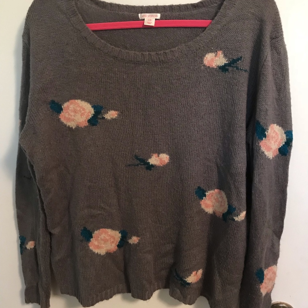 Floral Sweater
